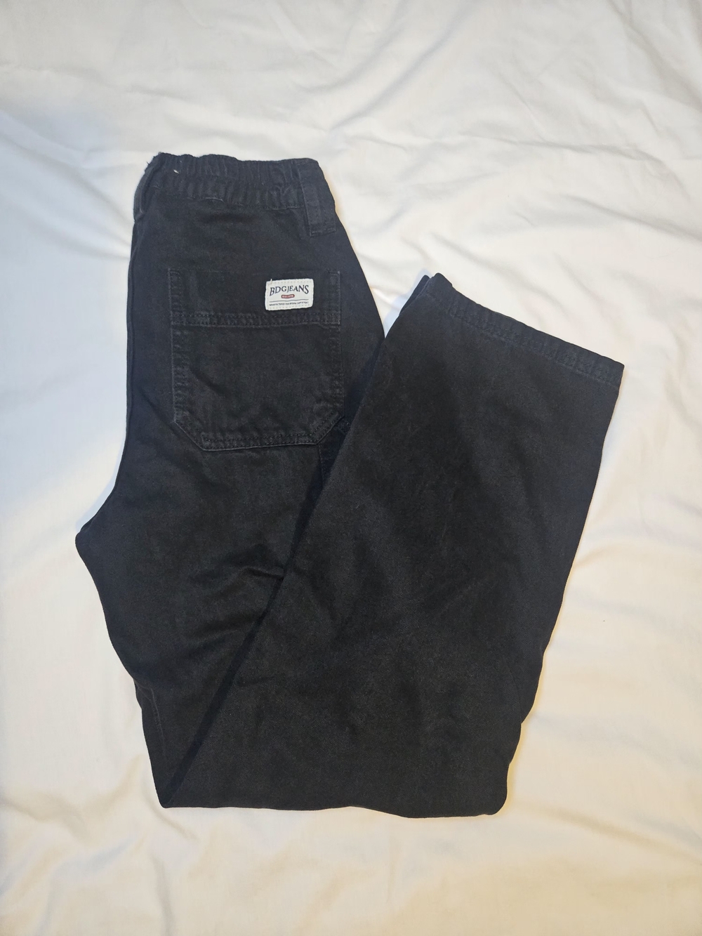 BDG Black Straight-Leg Jogger Pants